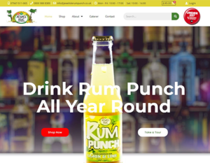 Jewel Isle Rum Punch Website design by Drewello Digital